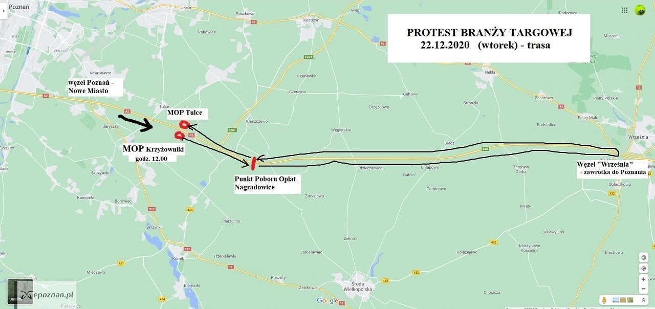 Tak wygląda trasa przejazdu | fot. KOBT