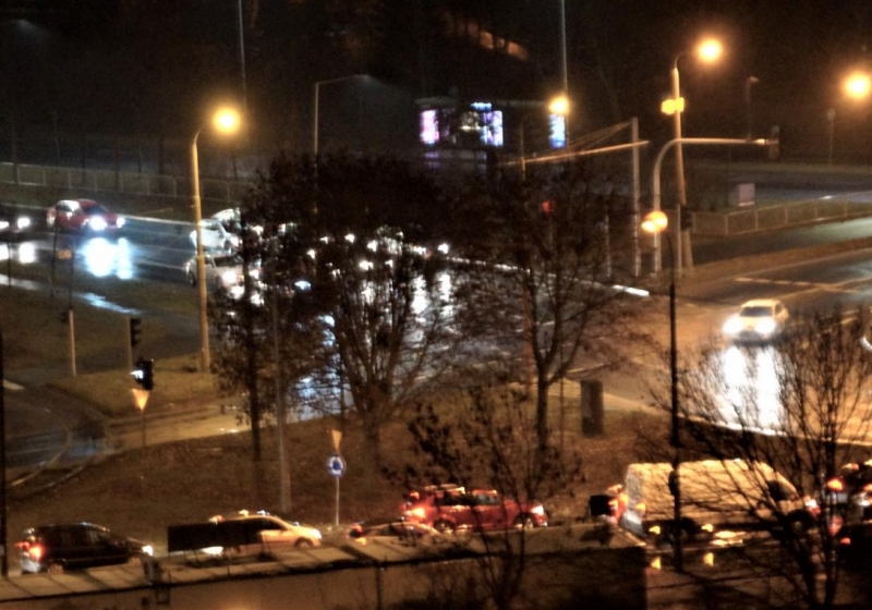Gołoledź na poznańskich drogach. | fot. Włodzimierz Hoppel