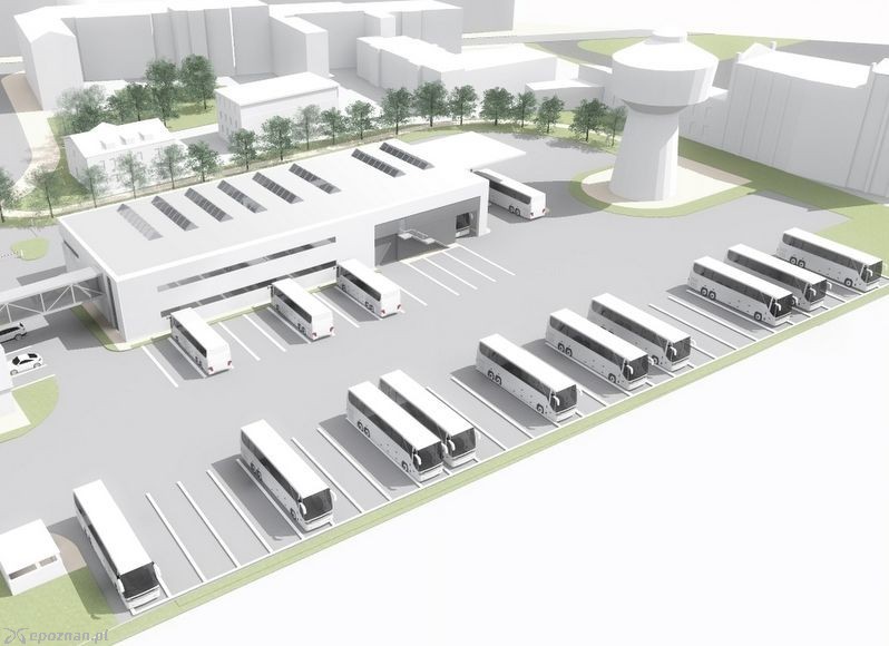 Tak mogłaby wyglądać nowa baza PKS | fot. Pracownia Architektoniczna Grzegorza Czerwińskiego